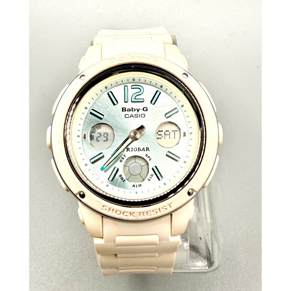 Casio Baby-G BGA-150 White Analog Digital Watch New Battery Working Light